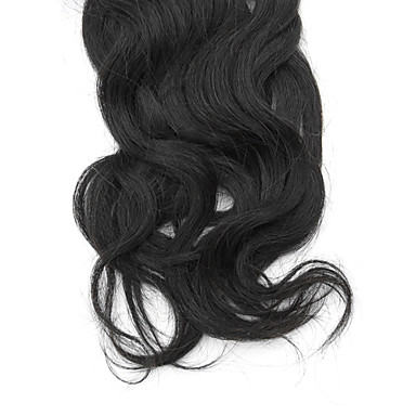1шт 18 дюймов Natural Black естественная волна Малайзии Weave волос девственницы