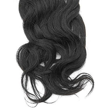 1шт монгольский девственные природные волны волос Weave класс 5А 22inch Natural Black