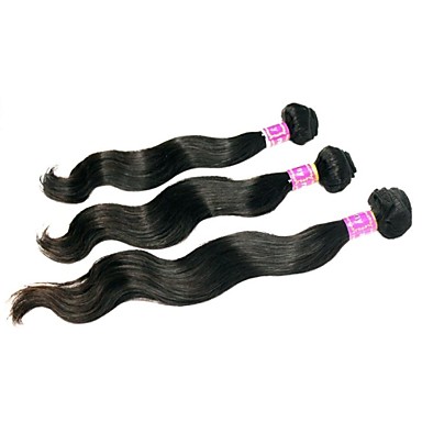 5А Бразильский Волосы на теле Wave 100% Виргинские Remi уток волос Natural Color 22inches