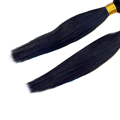 20inch Remy индейца 100% человеческий шелковые волосы прямые большое наращивание волос 5а / ткать