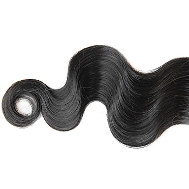 1шт 20inch Natural Black Объемная волна бразильского Виргинские волос Weave