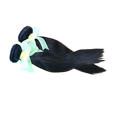 20inch Remy индейца 100% человеческий шелковые волосы прямые большое наращивание волос 5а / ткать