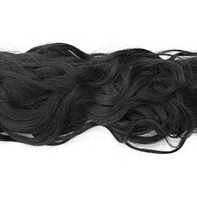 1шт 14inch Natural Black естественная волна бразильского Виргинские волос Weave