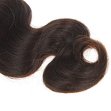 14 "100% человеческих волос объемной волны Natural Black выдвижения волос