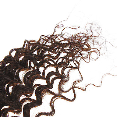 22 "100% человеческих волос глубокой волны Natural Black Расширение волос