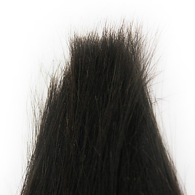 14 "100% человеческих волос прямой Natural Black Расширение волос 2 шт (может быть крашение)