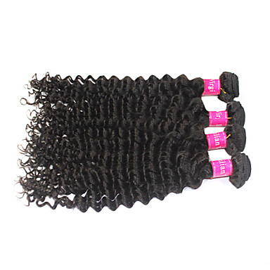 4А бразильского Виргинские Природный свободная волна утка человеческих волос Расширения 26 "+28" +28 "+30"