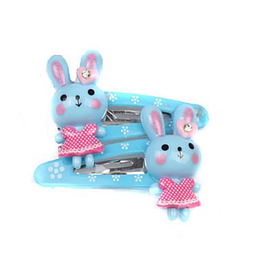 Детский Волосы ювелирные изделия Кролик заколки (случайный цвет, 3 пары в упаковке)