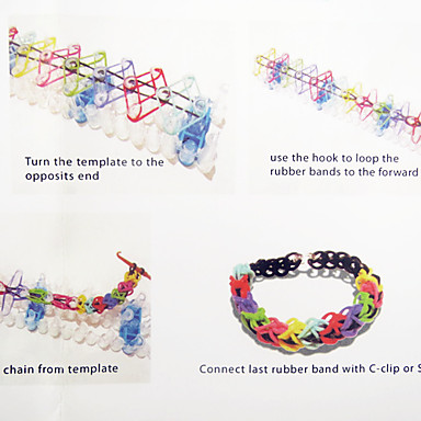 Радуга Lm Кит Сам браслет (600 PCS, С S-зажимами или C-Clip, 1 Спецификация, 1 крючком иглы)