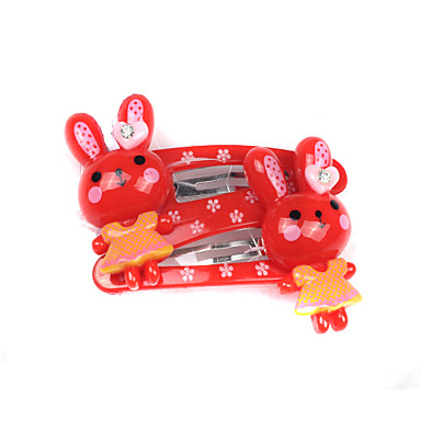 Детский Волосы ювелирные изделия Кролик заколки (случайный цвет, 3 пары в упаковке)