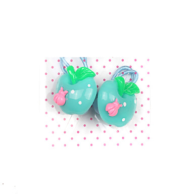 Детский HairJewelry Яблоко связи волос (случайный цвет, 3 пары в упаковке)