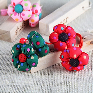 Сладкий Разноцветные ткани Волосы галстуков для ребенка (Random Color) (1 шт)