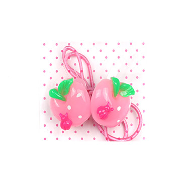 Детский HairJewelry Яблоко связи волос (случайный цвет, 3 пары в упаковке)