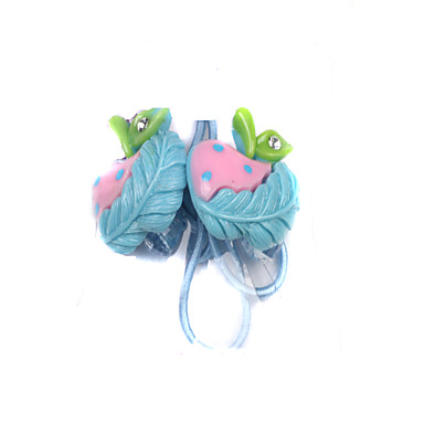 Детские Волосы украшения Яблоко листьев связи волос (случайный цвет, 3 пары в упаковке)