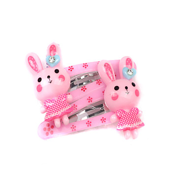 Детский Волосы ювелирные изделия Кролик заколки (случайный цвет, 3 пары в упаковке)