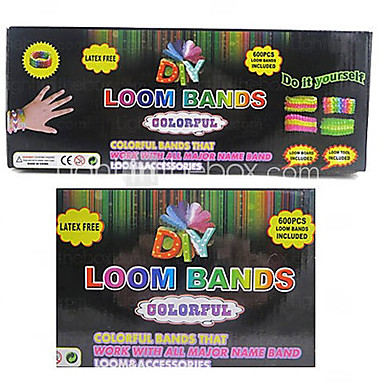 Радуга Lm Кит Сам браслет (600 PCS, С S-зажимами или C-Clip, 1 Спецификация, 1 крючком иглы)