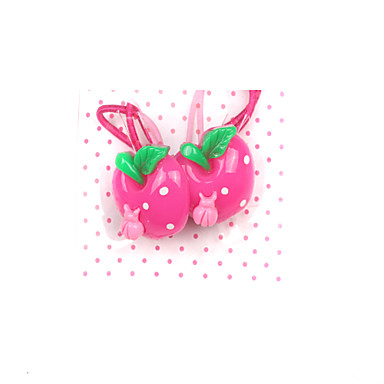 Детский HairJewelry Яблоко связи волос (случайный цвет, 3 пары в упаковке)