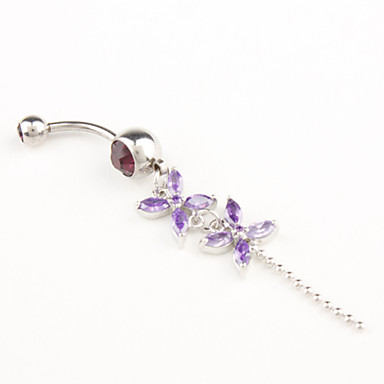 Элегантный линнея стали Navel Ring