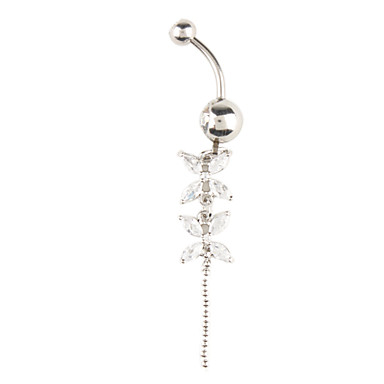Элегантный линнея стали Navel Ring