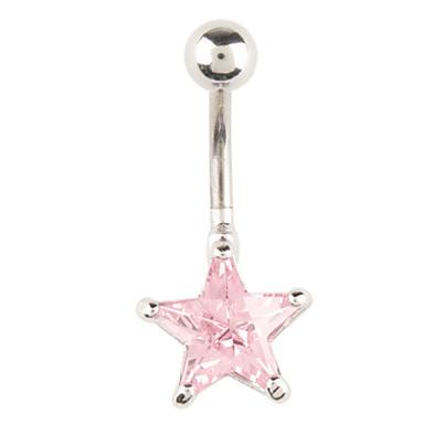 Грейс звезды из нержавеющей стали Navel Ring