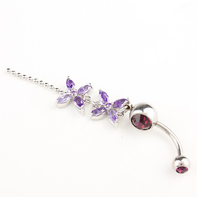 Элегантный линнея стали Navel Ring