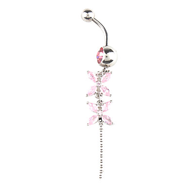 Элегантный линнея стали Navel Ring