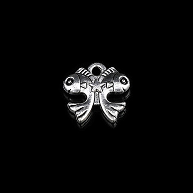 классический животное серебро сплав очаровывает 10 шт / мешок (серебро)