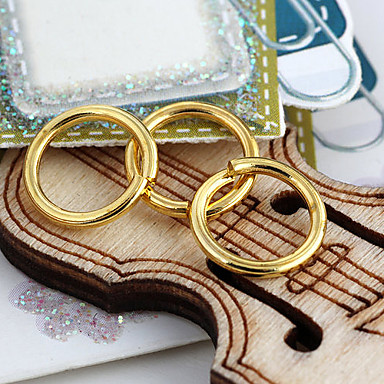 Прочный круглый Золото Проба застежками 100 шт / мешок