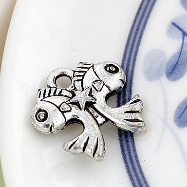 классический животное серебро сплав очаровывает 10 шт / мешок (серебро)