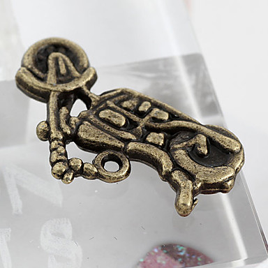 Vintage мотобайк Бронзовый сплава Подвески 10 шт / мешок