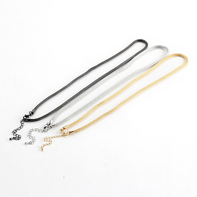 Европейский шнура и провода Круглый Многоцветный Сплав (1Pc) (черный, серебристый, золотистый)