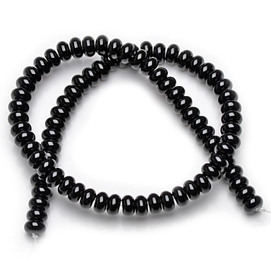 5x8mm черный оникс Rondee бусы (38cm/strand)