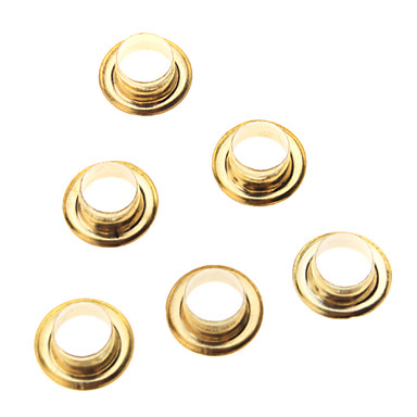 8мм круглый Люверсы Золотой металл заклепки (содержат 100 фото)