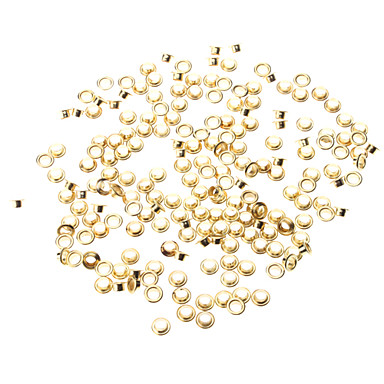 8мм круглый Люверсы Золотой металл заклепки (содержат 100 фото)