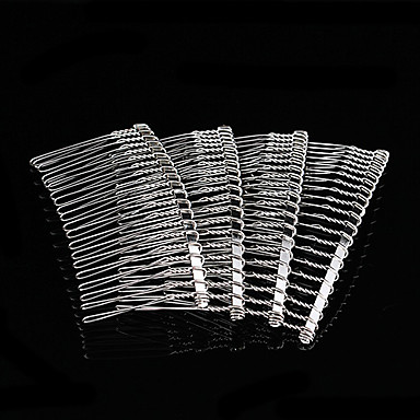 Мода Расческа Shaped Сплав серебра Крючки 5 шт / мешок