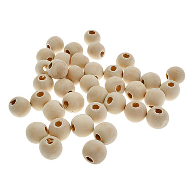 100pcs/set Мода круглый серый деревянные бусины
