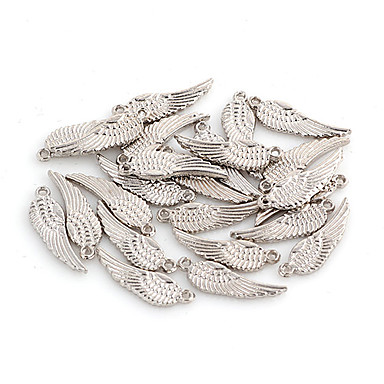 Мини крыла серебряный сплав Подвески 20 шт / мешок