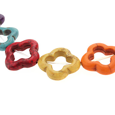 Цветочная форма Красочный бирюзовых бус