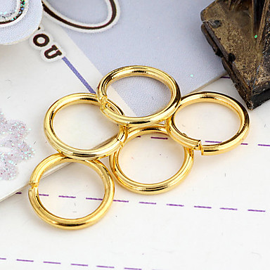 Прочный круглый Золото Проба застежками 100 шт / мешок