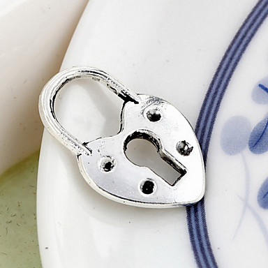 Sweet Heart серебряный сплав очаровывает 20pcs/bag (серебро)