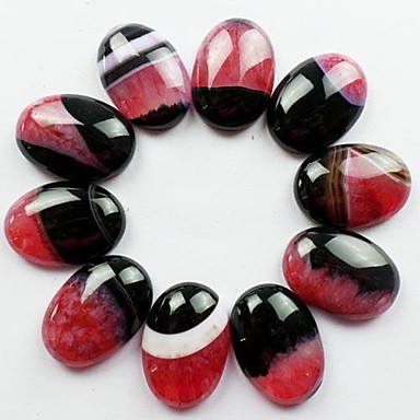 10шт красный Druzy Geode Агат Овальный Кабина Кабошон