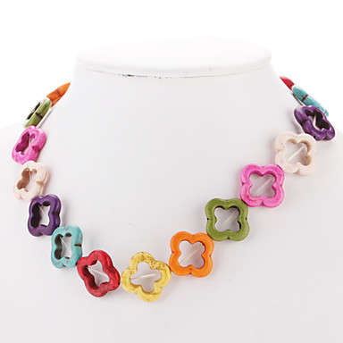 Цветочная форма Красочный бирюзовых бус