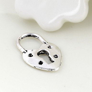 Sweet Heart серебряный сплав очаровывает 20pcs/bag (серебро)