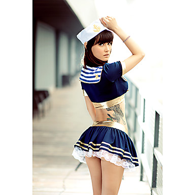 Hot Girl Темно-синий хлопок матроска