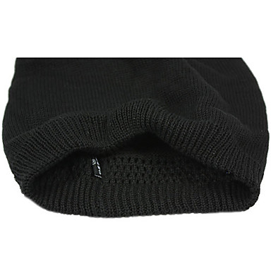 Простой Цвет Вырезать вязаная шапка