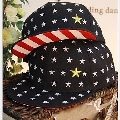 Мужская и Женская Лето Открытый плоским Along The Pentagram вышивки Hip Hop Cap