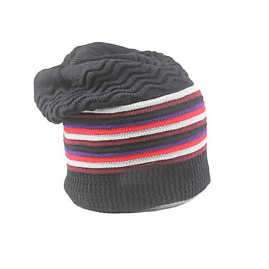 Красочные полосы вязаная шапка
