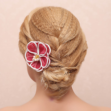 Великолепный цветок с имитацией Перл женские Barrette