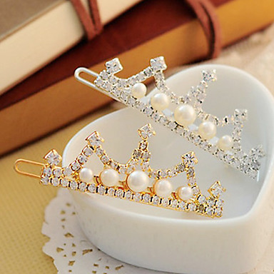 Классический многоцветный Rhinestone Заколки для женщин (серебро, золото)