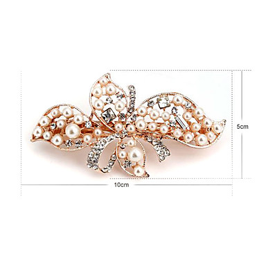 Мода Перла Rhinestone заколки (Случайный цвет)